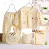 Children's set, clothing, underwear for new born, trousers, children's clothing, combed cotton, 0-3 month