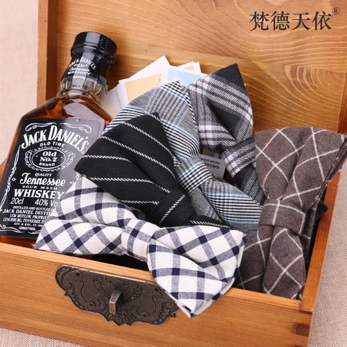 Batch of men's bow ties, Korean style grooms, wedding casual plaid, British trendy business manufacturers, various styles