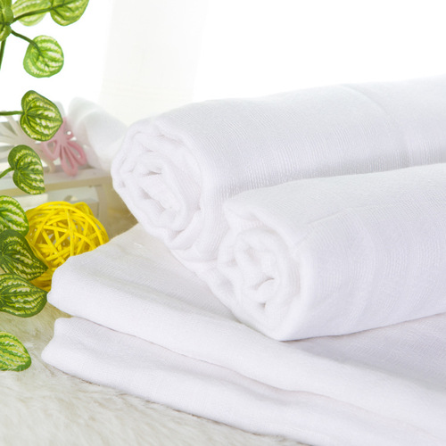 Baby diaper pure cotton washable newborn gauze diaper absorbent baby diaper ultra-thin and breathable 10 pieces