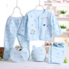 Children's set, clothing, underwear for new born, trousers, children's clothing, combed cotton, 0-3 month