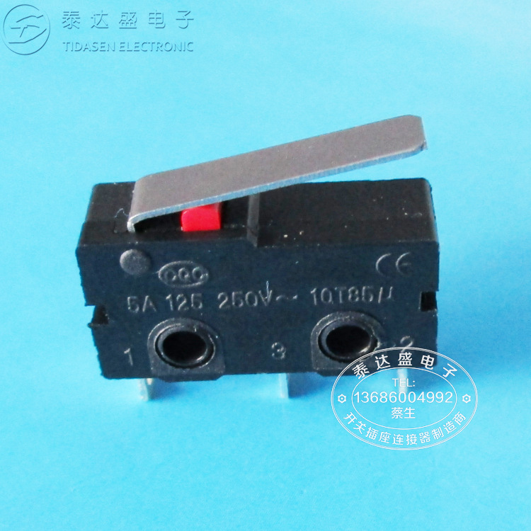 天然气报警器微动开关 高灵敏度优质面耐温直柄行程开关KW12-B