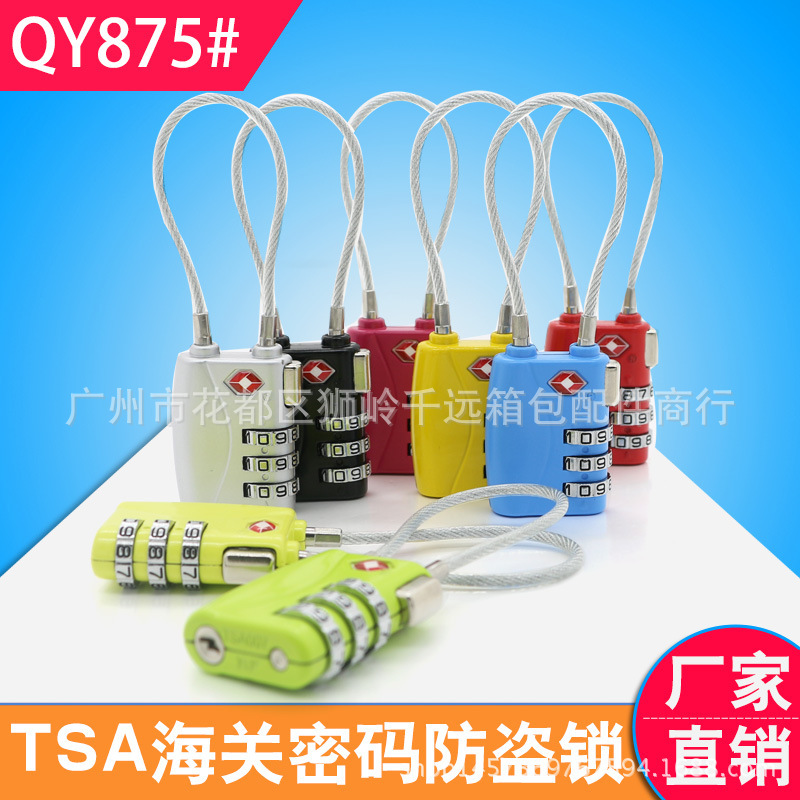 S806#tsa combination lock lever luggage abroad suitcase anti-theft lock checked customs clearance lock luggage customs padlock