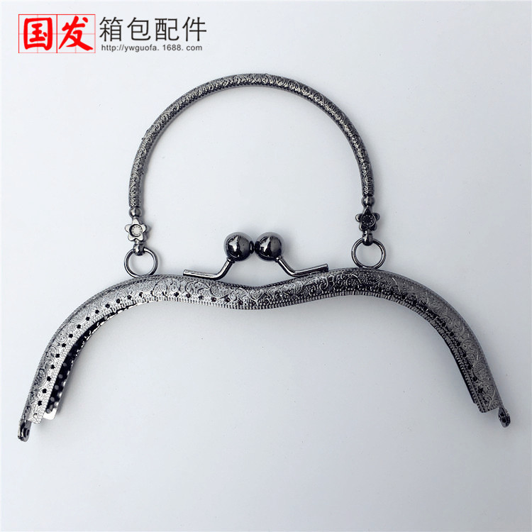 19cm en stock en relieve en forma de M patrón de mano S oro bronce, plata, oro ligero