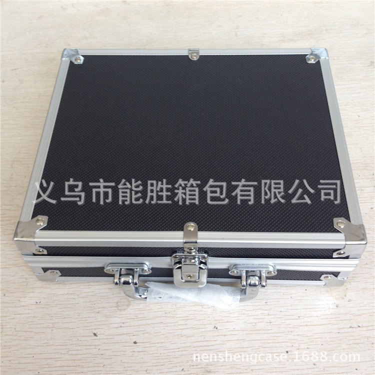 定 制简约手提abs黑色直角五金铝制工具箱文件收纳箱铝合金箱
