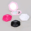 Plastic folding round double-sided three dimensional mirror, roses, wholesale