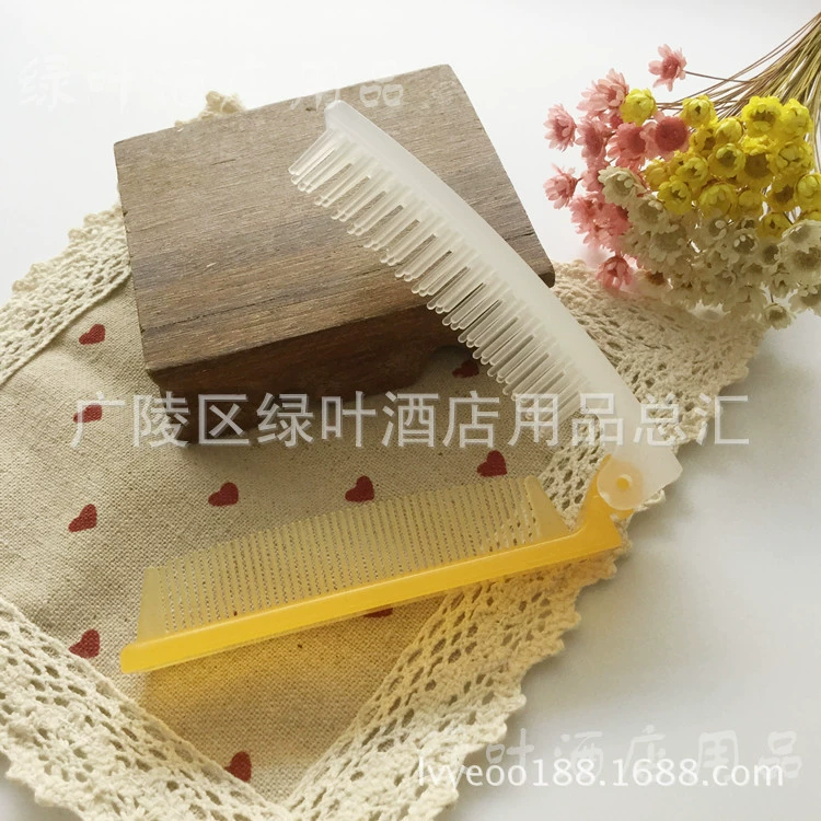 Одноразовые расчески в гостиничном номере Складная портативная туристическая расческа Inn B & B Туалетные предметы первой необходимости Женский салон