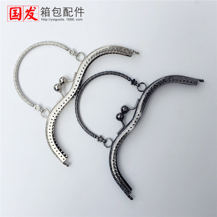 19cm en stock en relieve en forma de M patrón de mano S oro bronce, plata, oro ligero