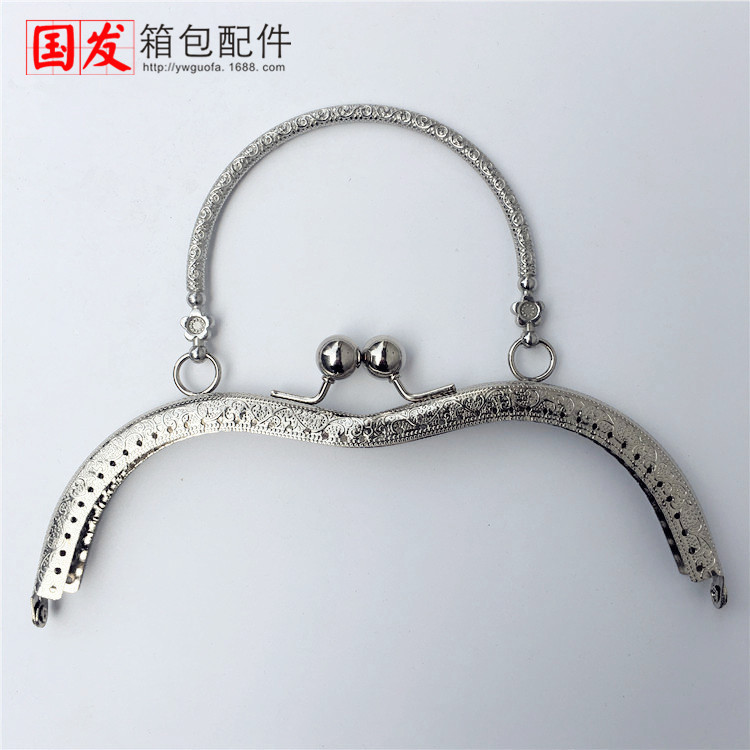 19cm en stock en relieve en forma de M patrón de mano S oro bronce, plata, oro ligero