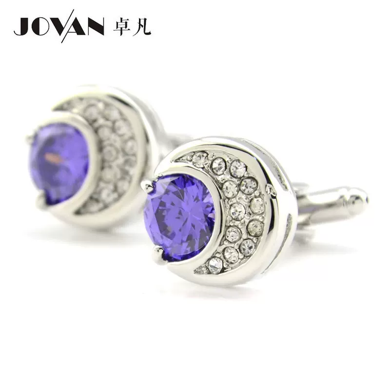 Подарки манжеты Crystal JOVAN JOVAN, манжеты с лунным бриллиантом, мужские французские кнопки, элитные манжеты, полые манжеты