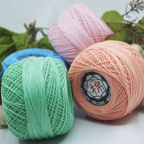 Cotton thread for children and babies, 8mm lace crochet thread, cool logo knitting thread, hand-knitted thread
