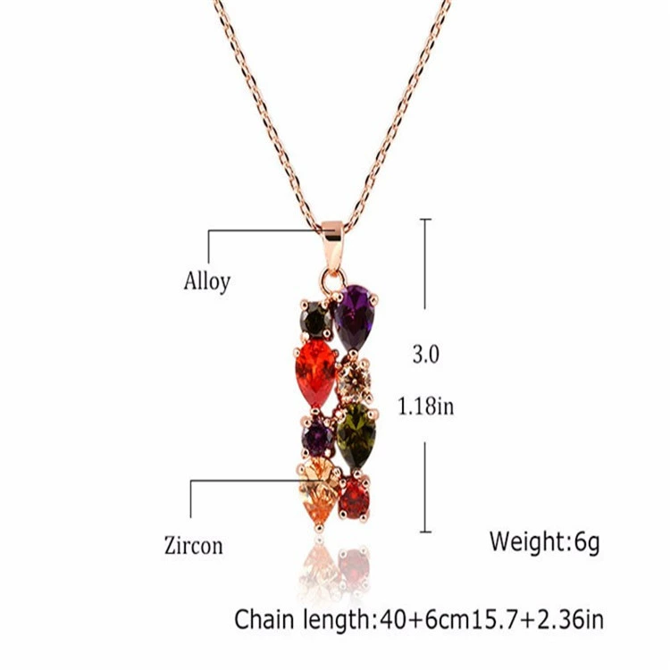 若瑟饰品 Набор, цирконы, подвеска, ожерелье и серьги, оптовый