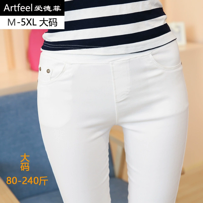Cross-border new button pocket nine-point women's pants spring fat mm large size outer leggings for women one-piece hair delivery agent
