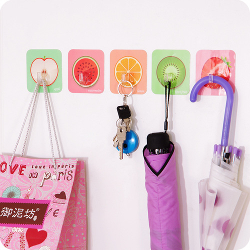 First-hand supply, new traceless hooks, bathroom towel hooks, plastic sticky hooks for clothes, hats and fruits