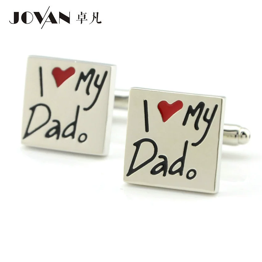 Прокладки для запястья I LOVE DAD I LOVE DAD манжетные запонки квадратные запонки фабрика Zhuofan JOVAN