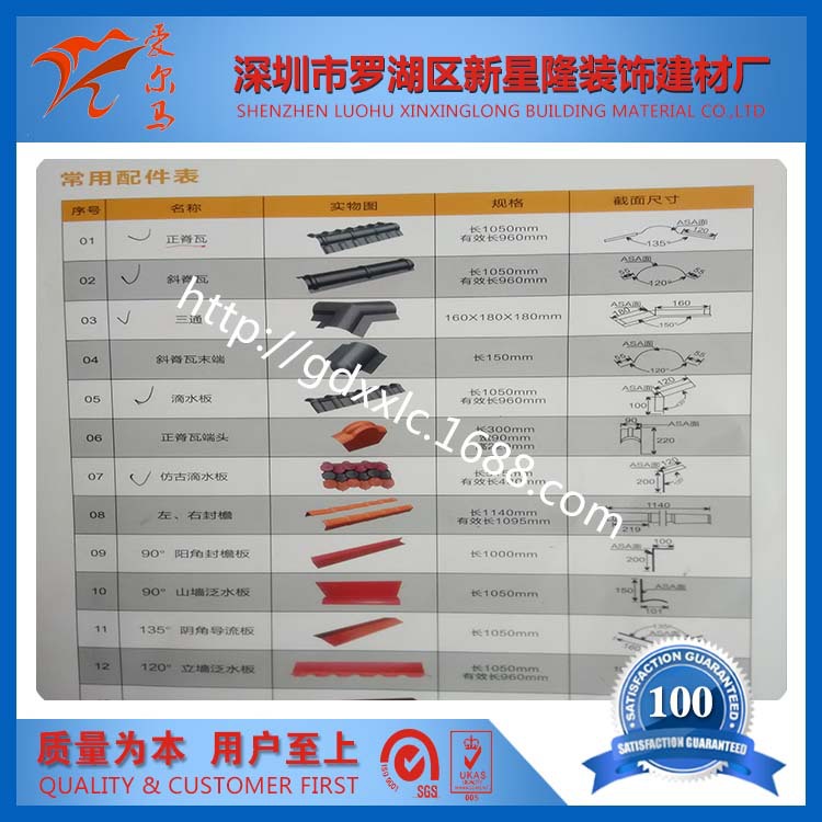 ASA 3MM树脂瓦  2.5树脂瓦工厂生产   佛山树脂瓦实力雄厚的厂家