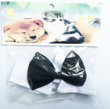Chihuazi creativo Caballero perro suministros de fábrica al por mayor PET negro pajarita algodón británico mascotas suministros gato pajarita