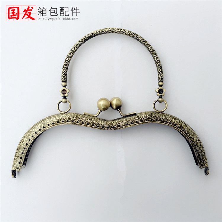 19cm en stock en relieve en forma de M patrón de mano S oro bronce, plata, oro ligero