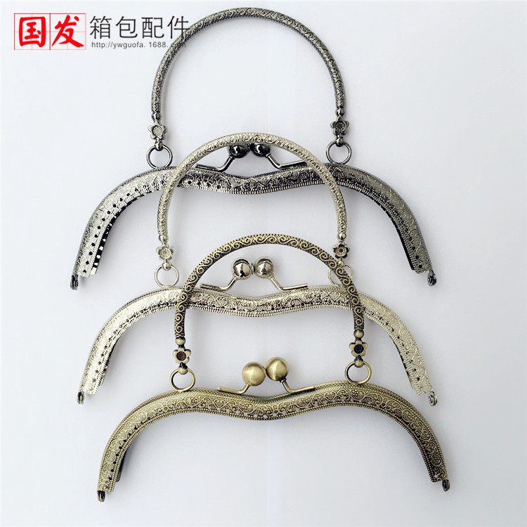 19cm en stock en relieve en forma de M patrón de mano S oro bronce, plata, oro ligero