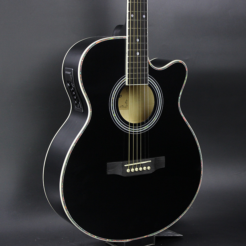 40-inch folk guitar adult musical instrument electric box guitarEQ model basswood guitar jita factory direct sales four-band EQ 4