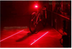 Bicycle light laser tail light parallel line warning tail light mountain bike dead fly accessories riding equipment