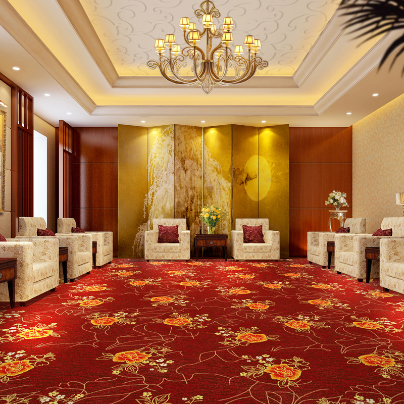 华德地毯 威尔顿经典纹样可定生产 4米满铺工程批量地毯