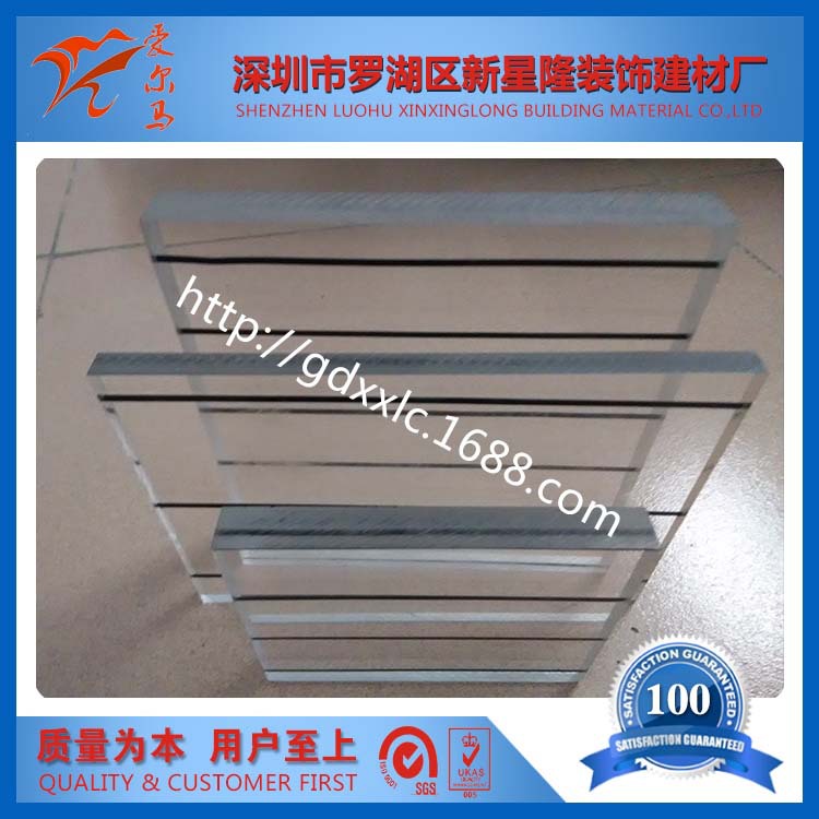 亚克力加筋板加黑色尼龙线 全新料亚克力材料加工 公路声屏障专用