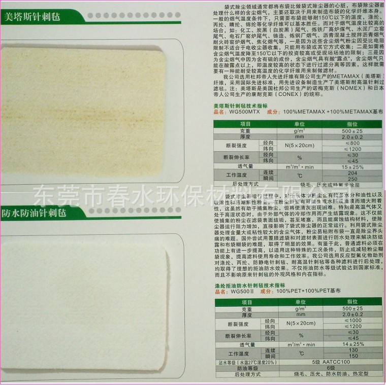 除尘设备厂家批量生产防静电拒水防油涤纶针刺毡滤袋粉尘防尘袋