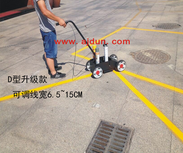 D型划线车道路画线车马路停车场学校跑道划线机划线机