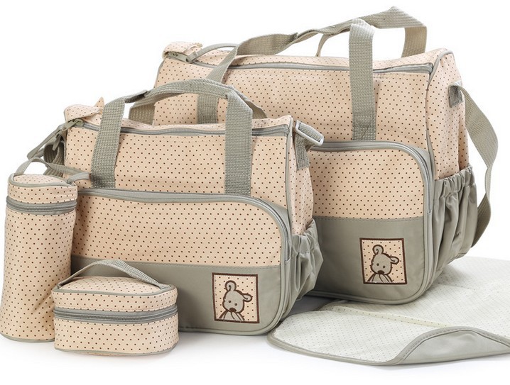 Envío directo del fabricante de la bolsa de maternidad de tela Huayao, productos de maternidad y para bebés de Shopee, juego de cinco piezas de gran capacidad