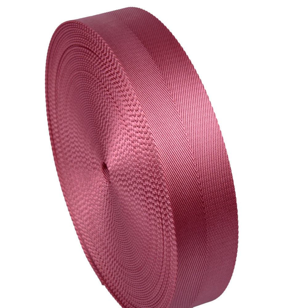 广州现货粉红单人字带1.5寸 32mm 2.5cm 尼龙带锦纶织带