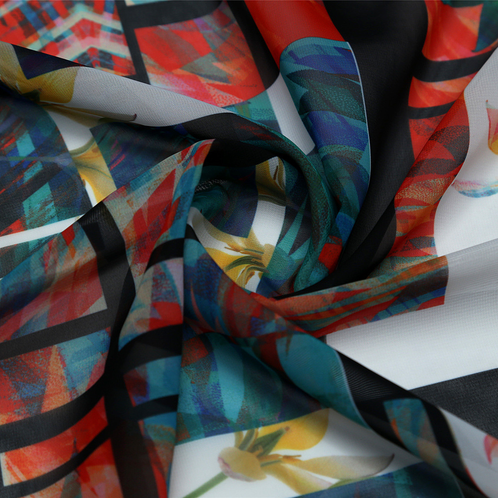 75D雪纺印花数码印花加工 来图来样高精印刷 连衣裙衬衫汉服面料