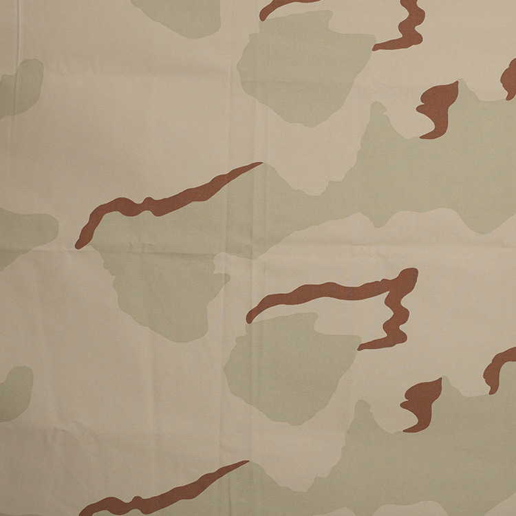 厂家直供 三色沙漠中东迷彩现货纱卡作训服工装裤料迷彩帽子用料