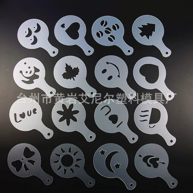 Plastic coffee mold, template, set, increased thickness