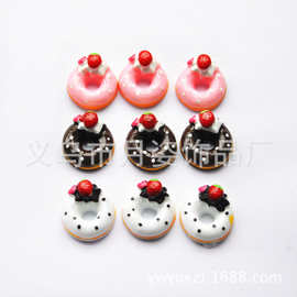 diy仿真奶油手机壳贴钻材料 手机美容 儿童发饰品配件 甜甜圈清仓