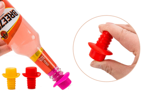 A1939 food grade silicone top hat to keep wine bottle stopper, red wine stopper, beer stopper, little red hat seasoning bottle stopper
