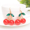 Cute accessory, earrings, resin, European style