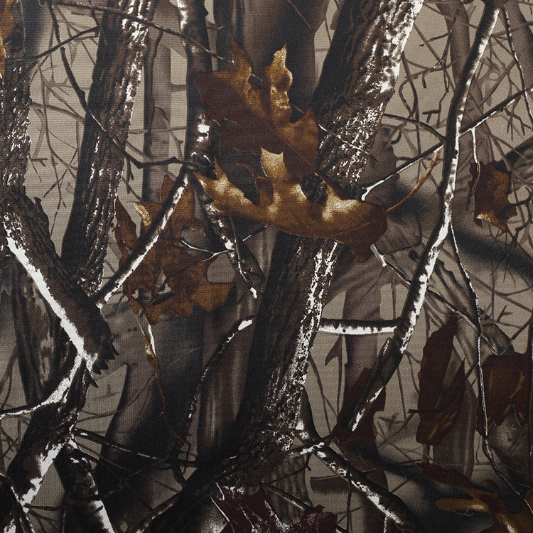 【外JUN迷彩】 涤纶大树叶防水印花迷彩箱包布面料现货供应批发