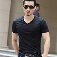 П body-friendly короткие рукава футболка с V-образным вырезом, slim fit