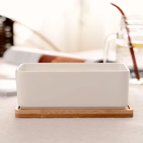 Ceramic creative rectangular flowerpot