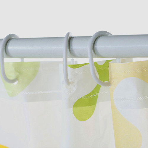 Manufacturer wholesale C-type curtain ring single hook, plastic shower curtain ring white curtain accessories in multiple specifications