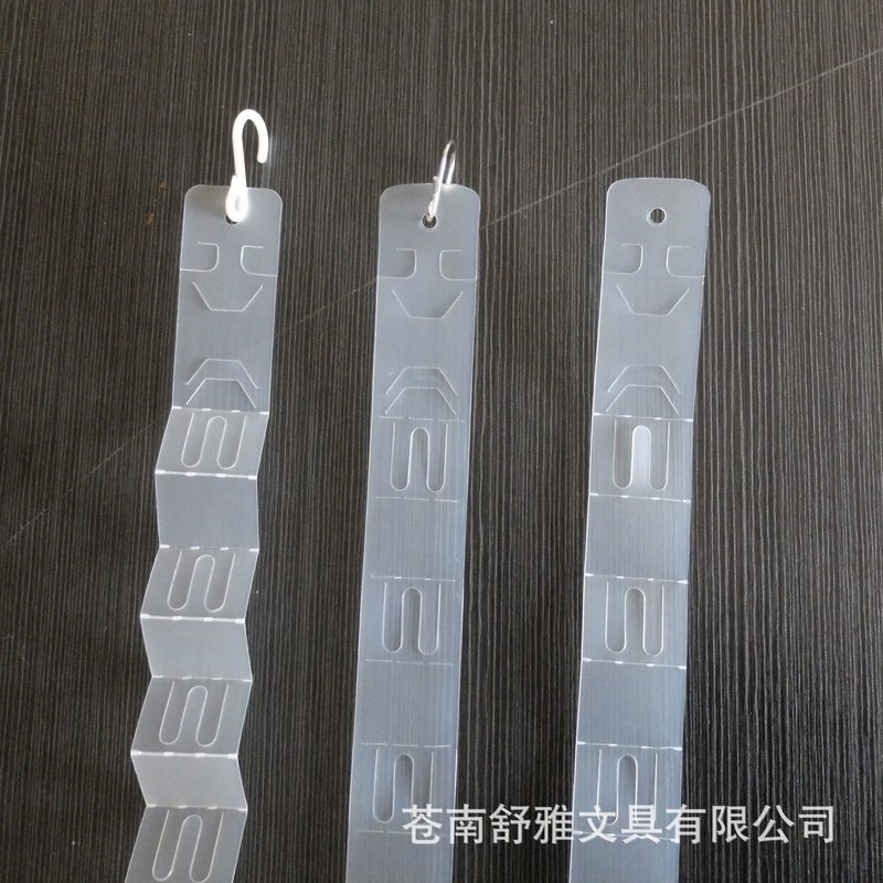 4*82.5cm Supermarket Foldableable 12 Hanging Pp Plastic Strip Hook Food Hanging Strip