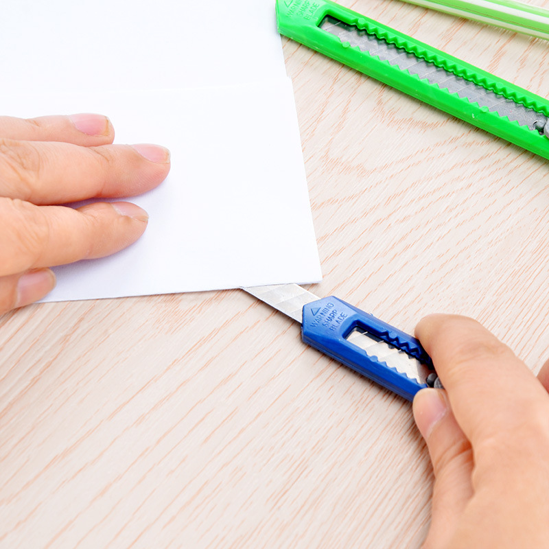 Cuchillo de metal grande arte cuchillo herramienta cuchillo papel pintado tijeras de corte con cuchilla afilada cortador de papel pequeño tamaño cuchillo hecho a mano