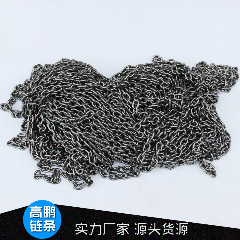 厂家直销不锈钢起重链圆环装饰护栏链G80起重链条吊装链条防护链