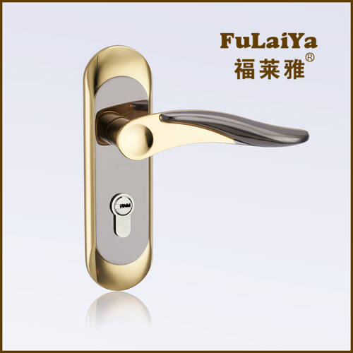 Supply indoor door lock single tongue A0202D Titanium Black Gold indoor door lock single tongue minimalist indoor door lock single tongue