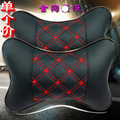 Wholesale Quilted Denim Car Headrest New Model All-Season Universal Dedicated Head Support Neck Pillow Auto Interior Accessory