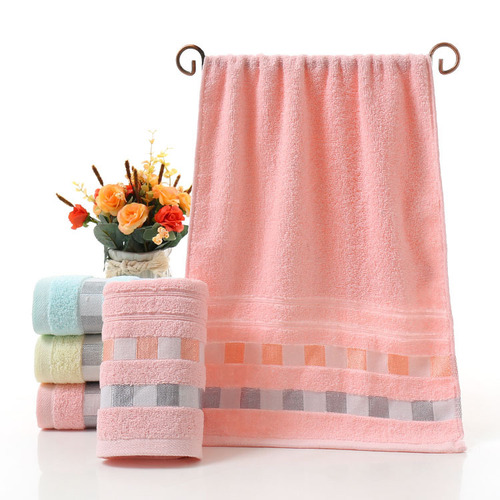 Plain square cotton face towel household soft absorbent adult bath towel labor protection advertising gift wholesale