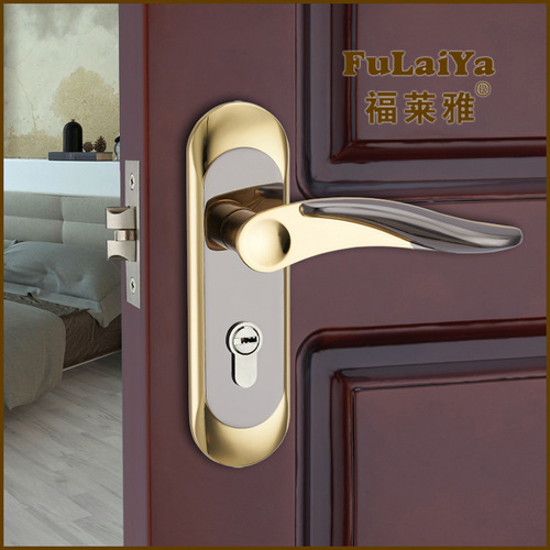 Supply indoor door lock single tongue A0202D Titanium Black Gold indoor door lock single tongue minimalist indoor door lock single tongue