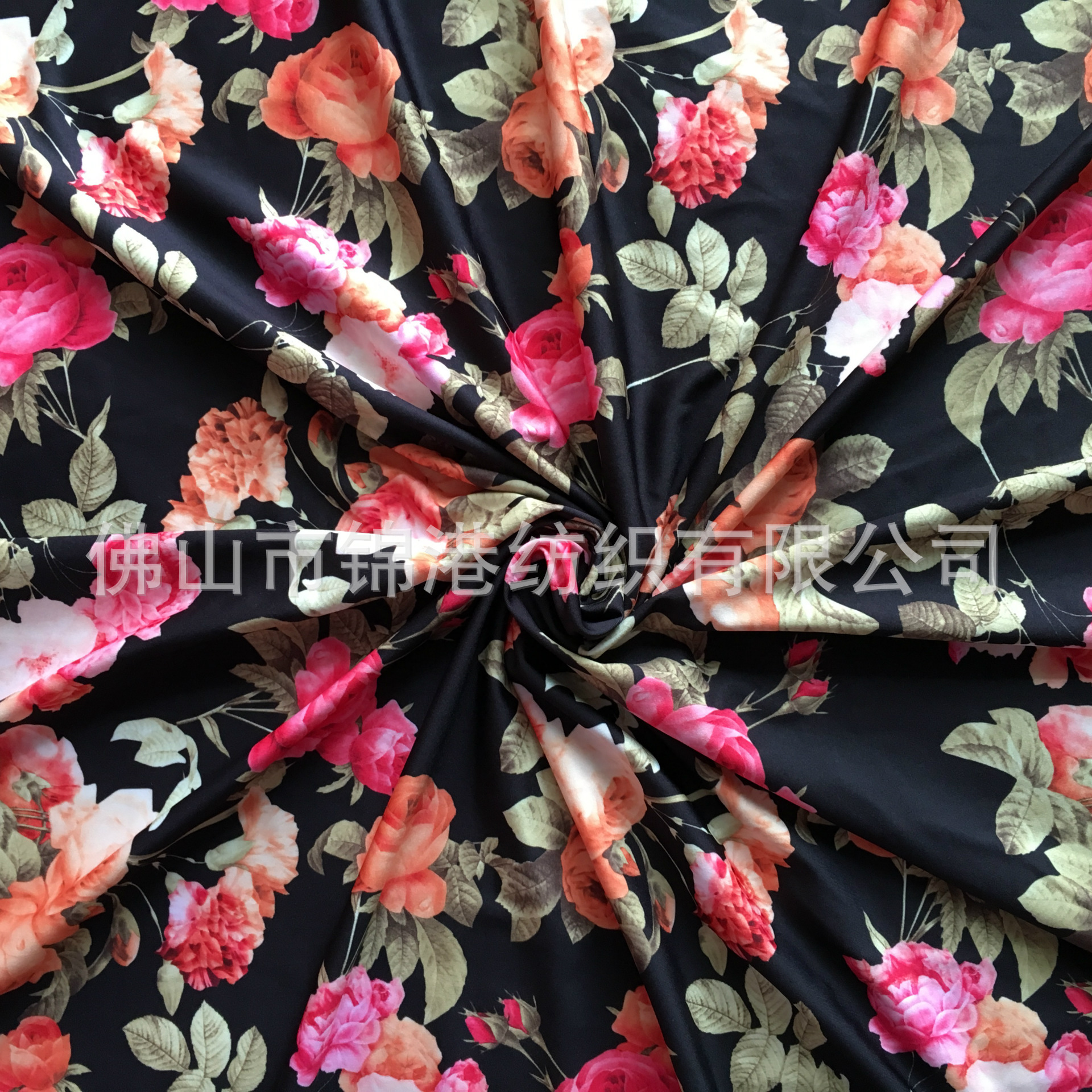 厂价直供涤纶纬编针织面料 高清数码印花布 泳衣面料 瑜珈服用布