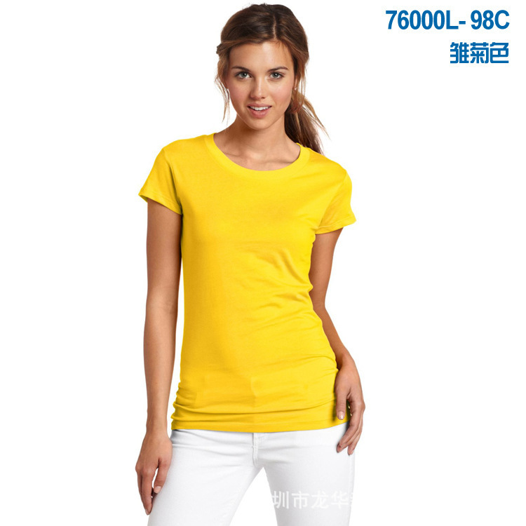 Jedan 76000L/Gildan 76000L/Gildan76000L 180g Women's Crewneck T-shirt Jedan 76000L/Gildan 76000L/Gildan76000L 180g Women's Crewneck T-shirt