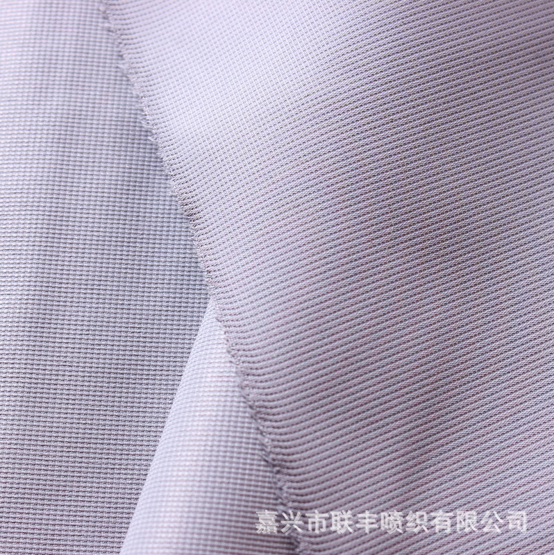 厂家直销春亚纺提花双层米通+PU透明涂层 防风防水抗撕裂户外面料